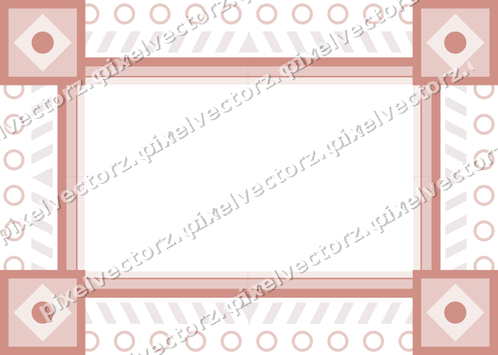 Decorative picture frame border in pale pink with diagonal band