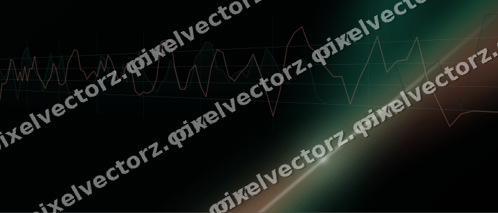Leuchtender Neon Diagramm Hintergrund in Grün und Orange