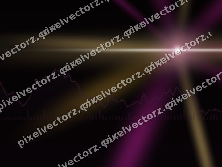 Leuchtender Neon Diagramm Hintergrund in Magenta und Bernstein
