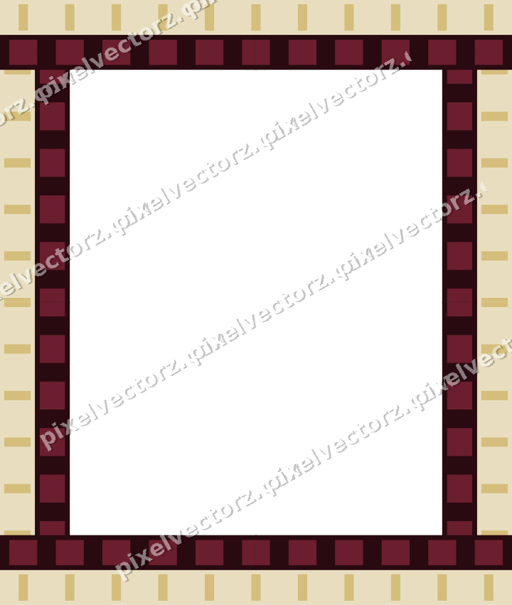 Decorative picture frame border in dark pink and red with dentil