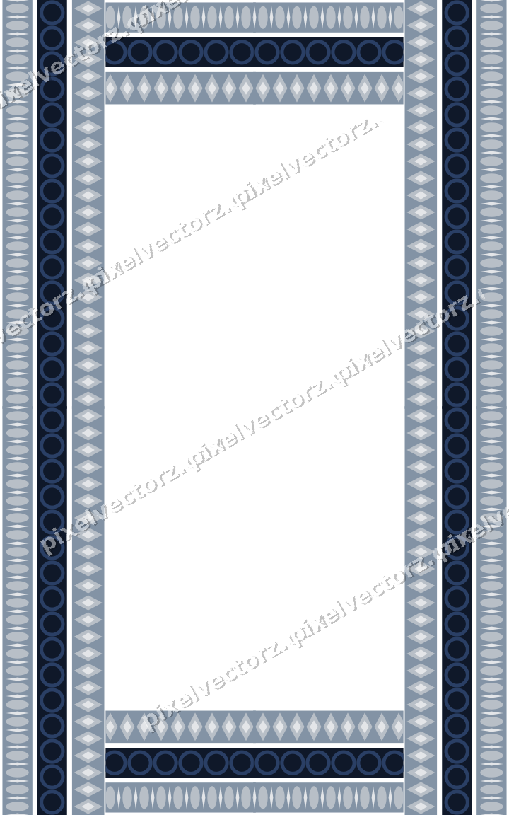Decorative picture frame border in dark blue with egg and dart