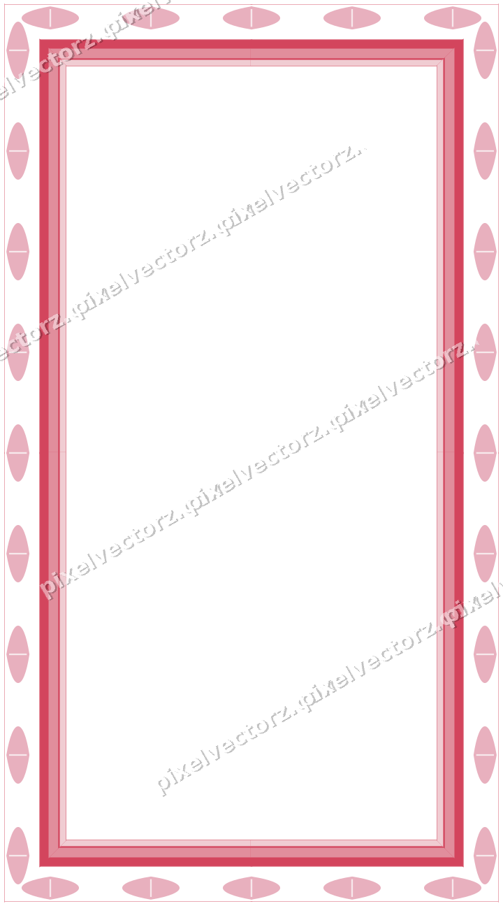 Decorative picture frame border in pale pink with leaf moulding