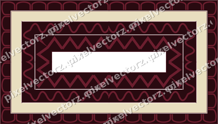 Decorative picture frame border in dark pink with arcade frieze
