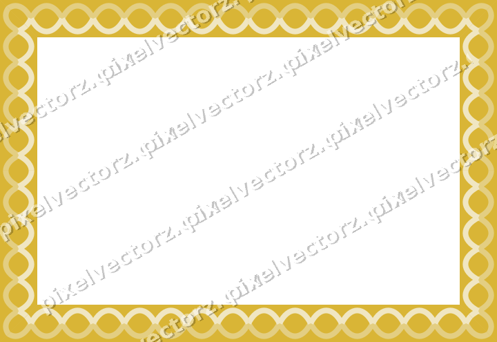 Decorative picture frame border in lime and yellow with guilloche
