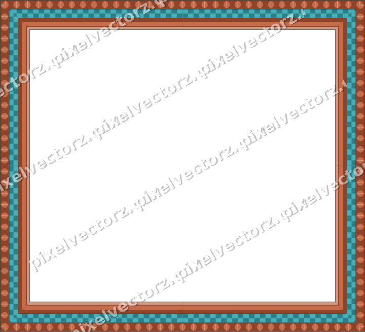 Decorative picture frame border in dark teal with leaf moulding