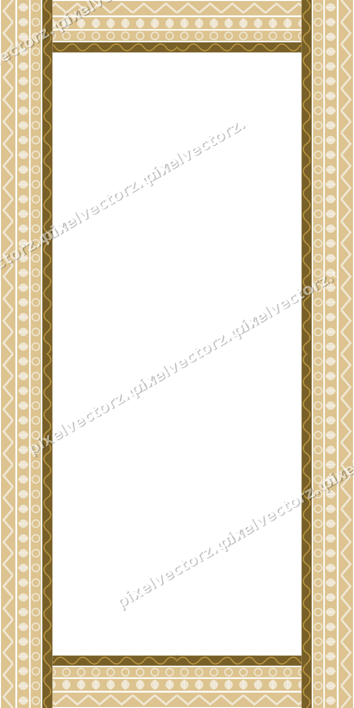 Decorative picture frame border in dark magenta with ring chain
