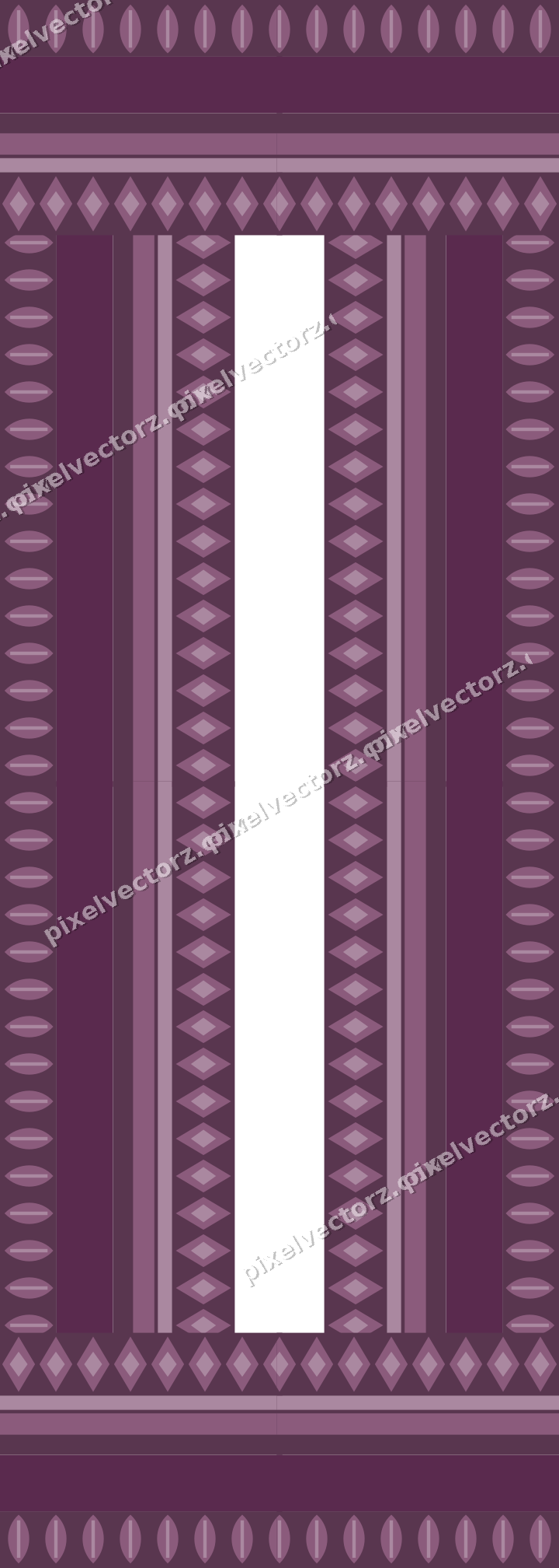 Decorative picture frame border in dark magenta with leaf moulding