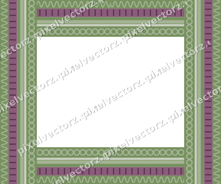Decorative picture frame border in dark magenta with wave band