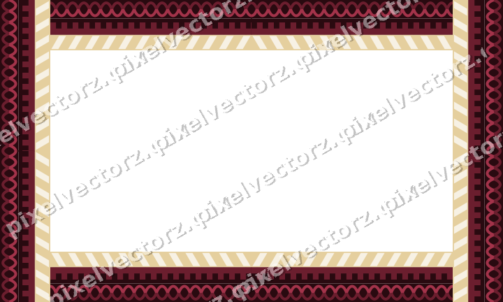 Decorative picture frame border in dark pink and red with step band