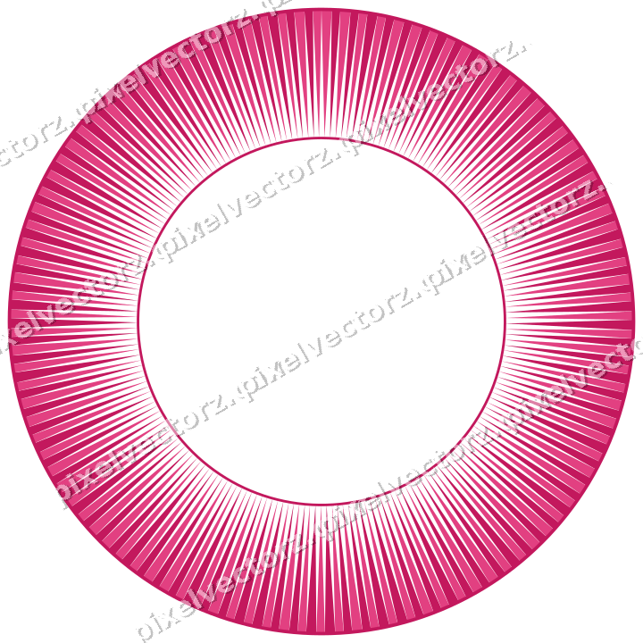 Decorative line art frame in lime and pink with oval and dentil