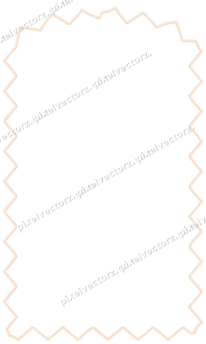 Decorative line art frame in blue and orange with label plaque