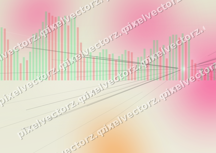 Zarter Pastell Diagramm Hintergrund in Rosa und Orange