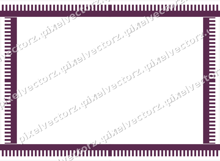 Decorative picture frame border in dark magenta with step band