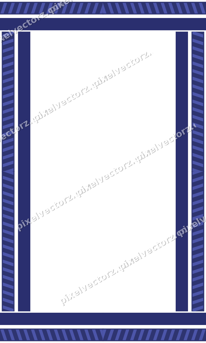 Decorative picture frame border in dark blue with diagonal band