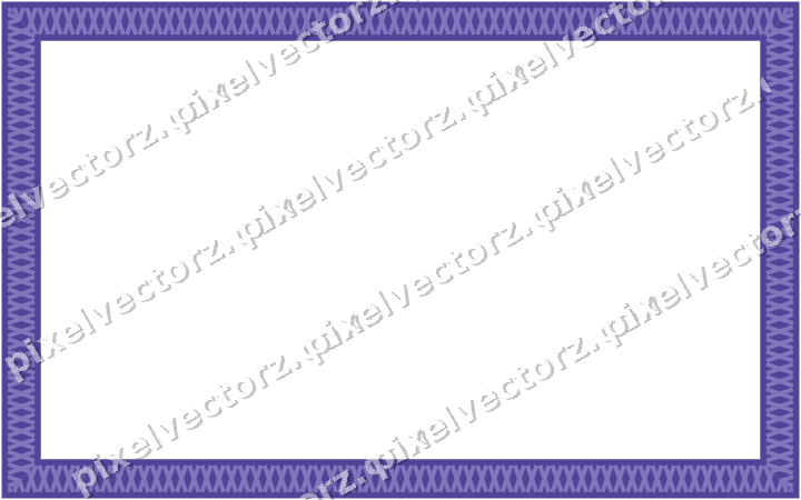 Decorative picture frame border in blue and cyan with cross band