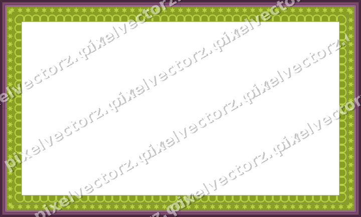 Decorative picture frame border in dark magenta with star band