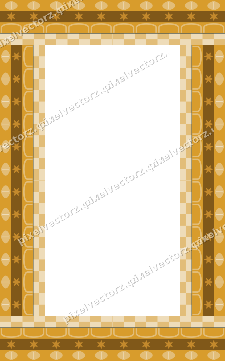 Decorative picture frame border in amber with leaf moulding