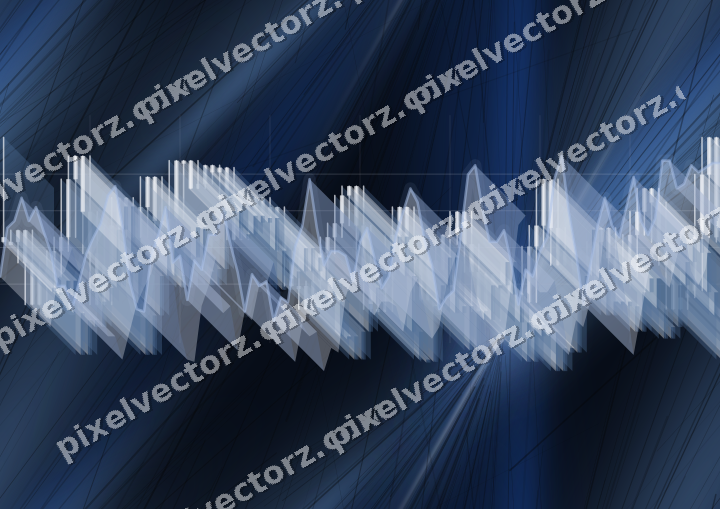 Nahtloser Neon Diagramm Hintergrund in Blau