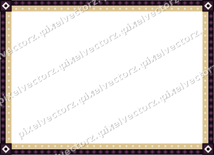 Decorative picture frame border in dark magenta with diamond band
