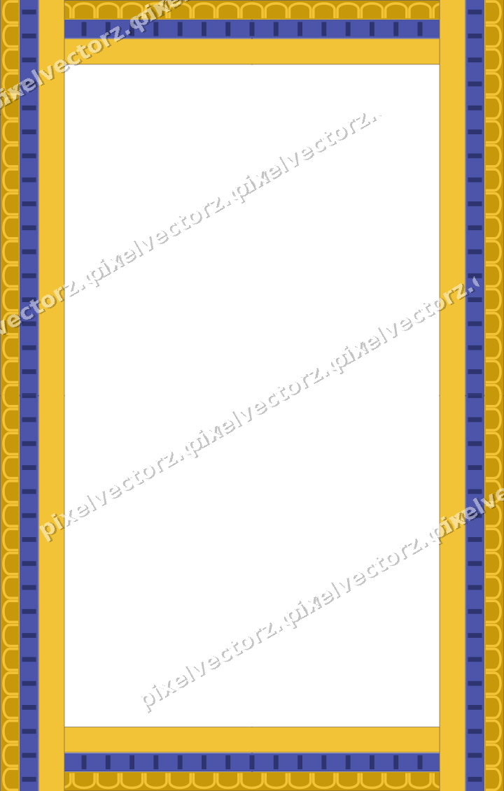 Decorative picture frame border in dark blue with arcade frieze