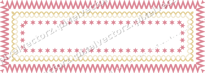 Decorative picture frame border in red and orange with guilloche