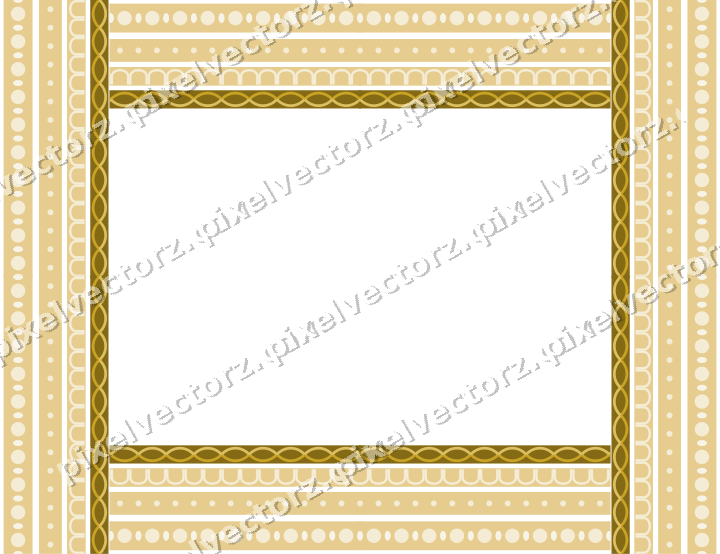 Decorative picture frame border in dark green with arcade frieze