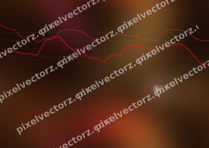 Nahtloser Neon Diagramm Hintergrund in Rot und Orange