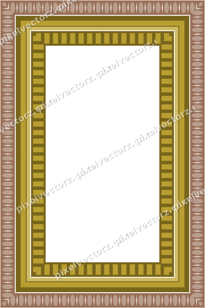 Decorative picture frame border in amber with egg and dart