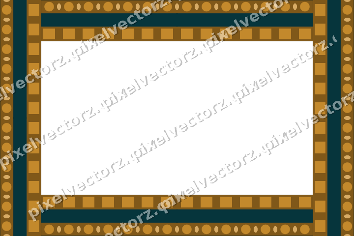 Decorative picture frame border in amber with bead and reel