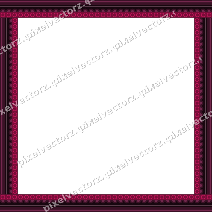 Decorative picture frame border in lime and pink with scale band