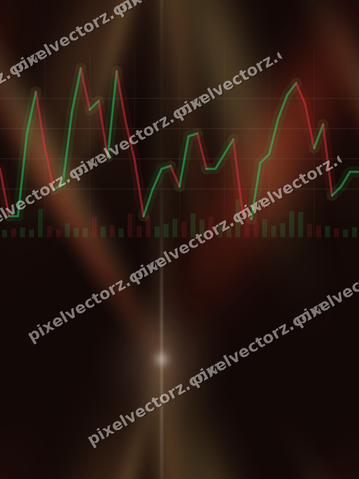 Nahtloser Neon Diagramm Hintergrund in Orange und Bernstein