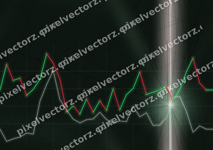 Nahtloser Neon Diagramm Hintergrund in Dunkelgrün und Rot