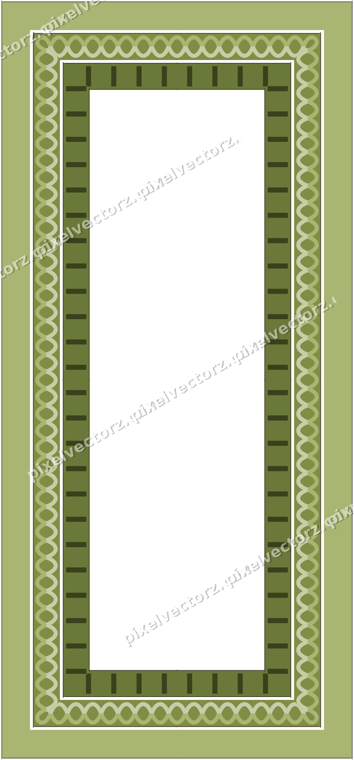 Decorative picture frame border in lime and pink with guilloche
