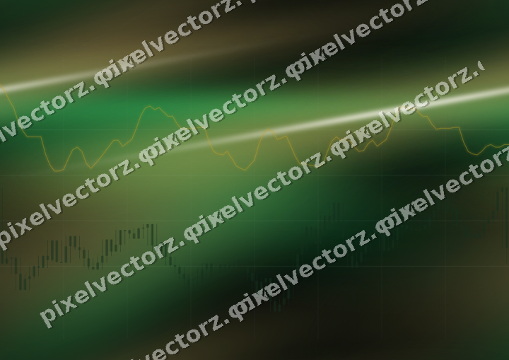 Nahtloser Neon Diagramm Hintergrund in Grün und Bernstein