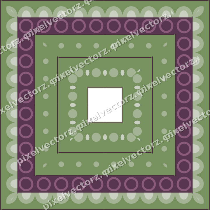 Decorative picture frame border in dark magenta with scale band