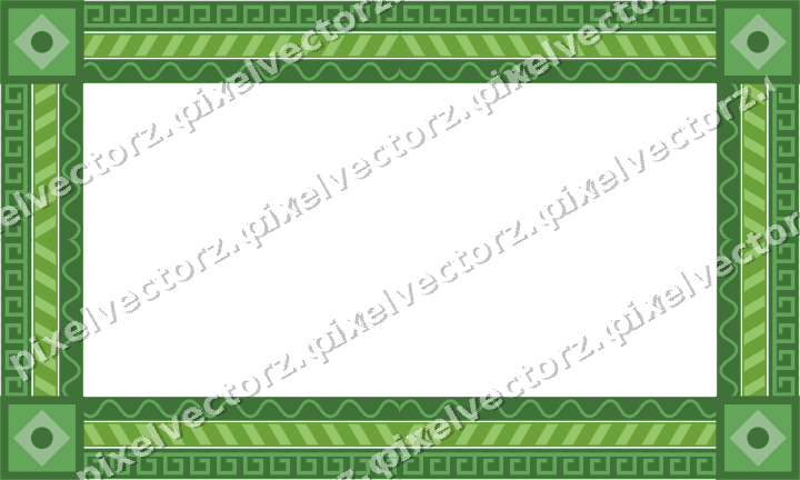 Decorative picture frame border in lime and yellow with diagonal band