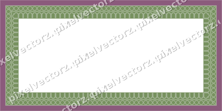 Decorative picture frame border in dark magenta with ring chain