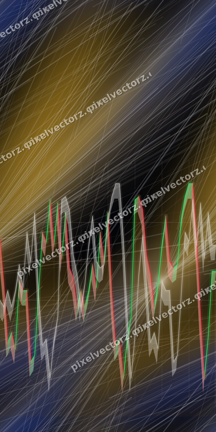 Nahtloser Neon Diagramm Hintergrund in Bernstein und Blau