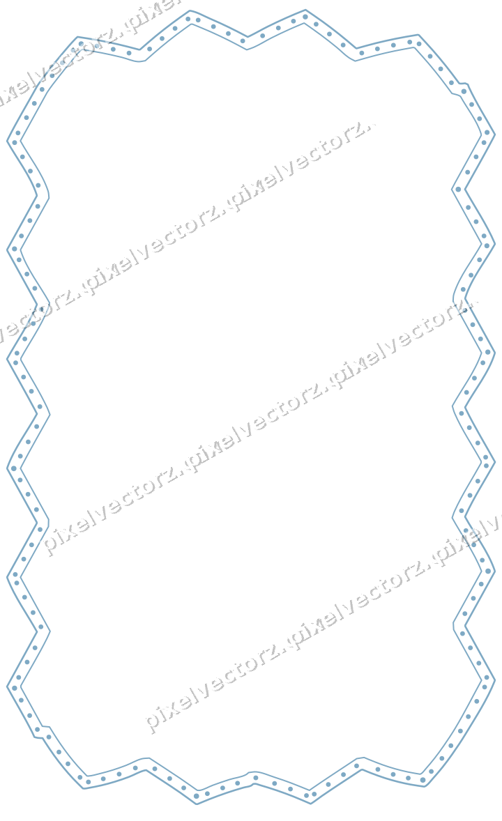 Decorative line art frame in orange and cyan with label plaque