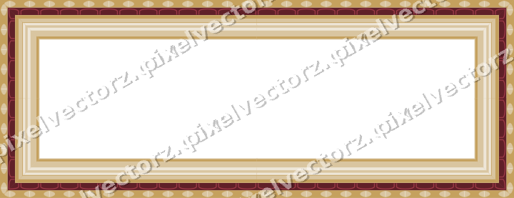 Decorative picture frame border in dark pink with leaf moulding