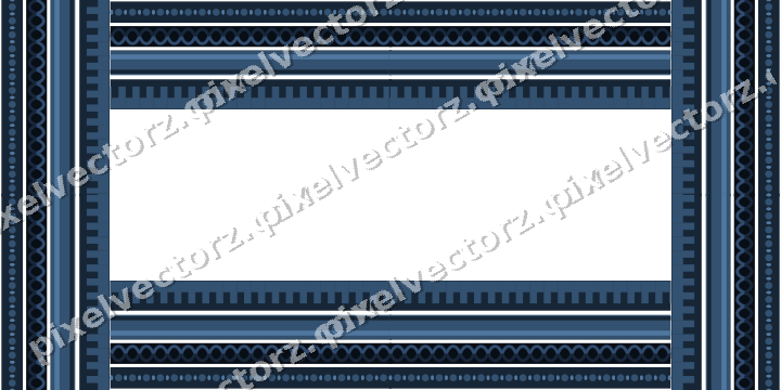 Decorative picture frame border in dark blue with bead and reel
