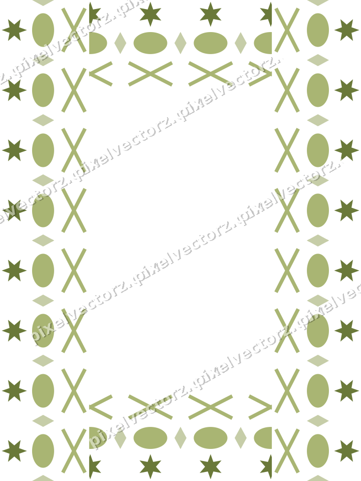 Decorative picture frame border in lime and pink with egg and dart