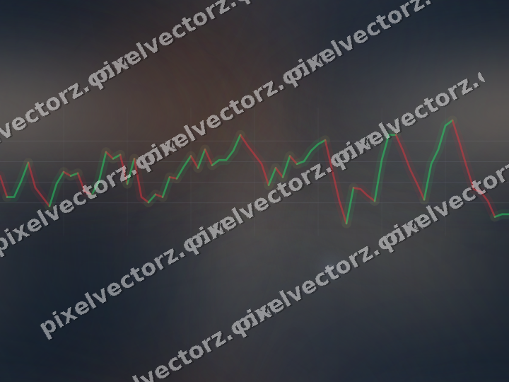 Nahtloser Neon Diagramm Hintergrund in Dunkelblau und Orange
