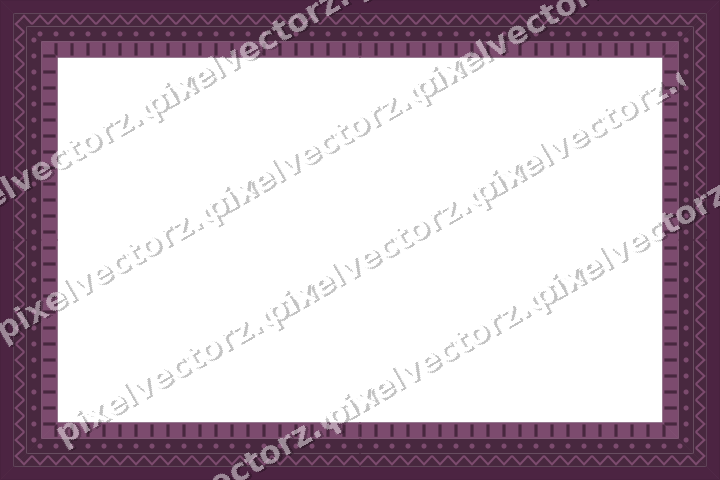 Decorative picture frame border in dark magenta and lime with zigzag