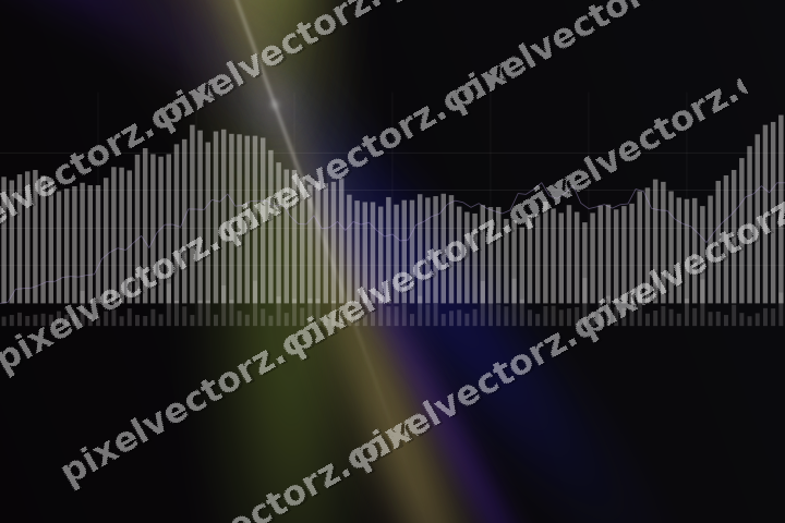 Leuchtender Neon Diagramm Hintergrund in Blau und Violett