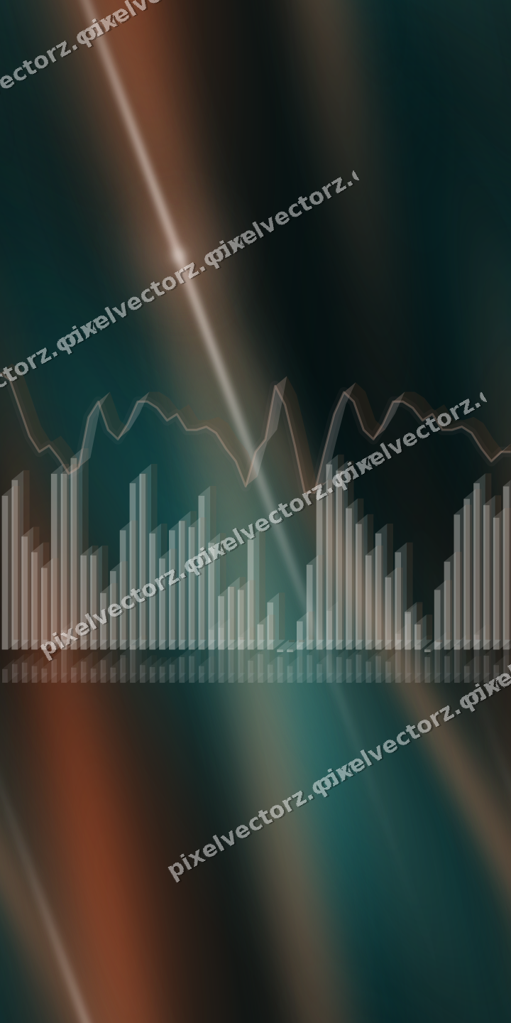 Nahtloser Neon Diagramm Hintergrund in Orange und Petrol