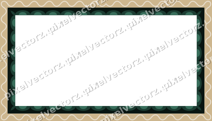 Decorative picture frame border in dark red with wave band