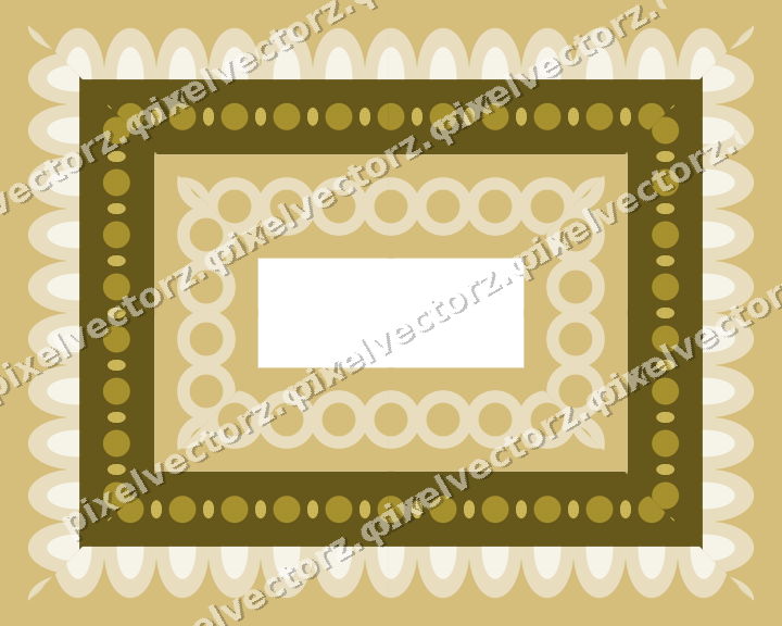 Decorative picture frame border in dark pink and red with scale band