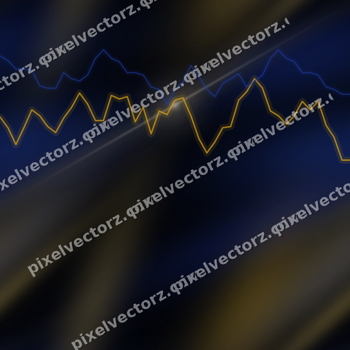 Nahtloser Neon Diagramm Hintergrund in Bernstein und Blau