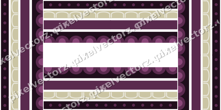 Decorative picture frame border in dark magenta and lime with dot row